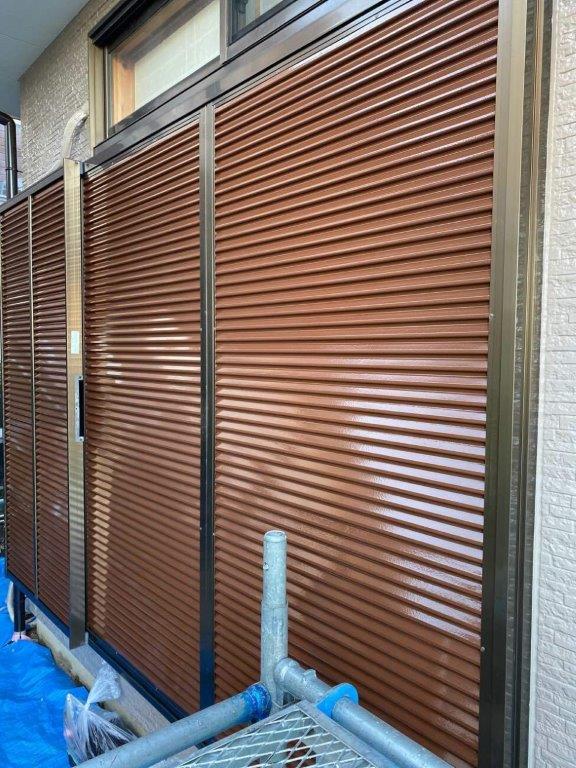 雨戸の塗装後