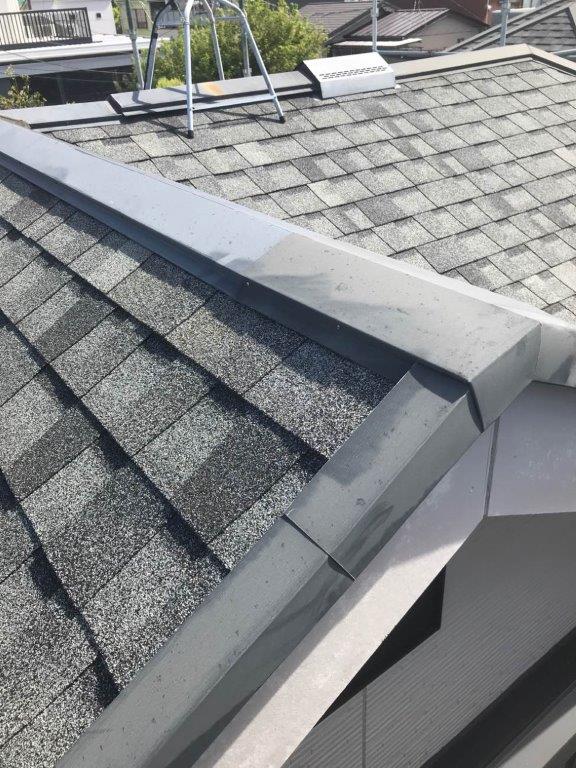 メンテナンス前の屋根板金部