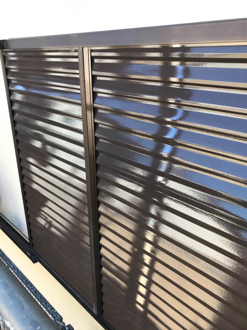 雨戸の塗装後