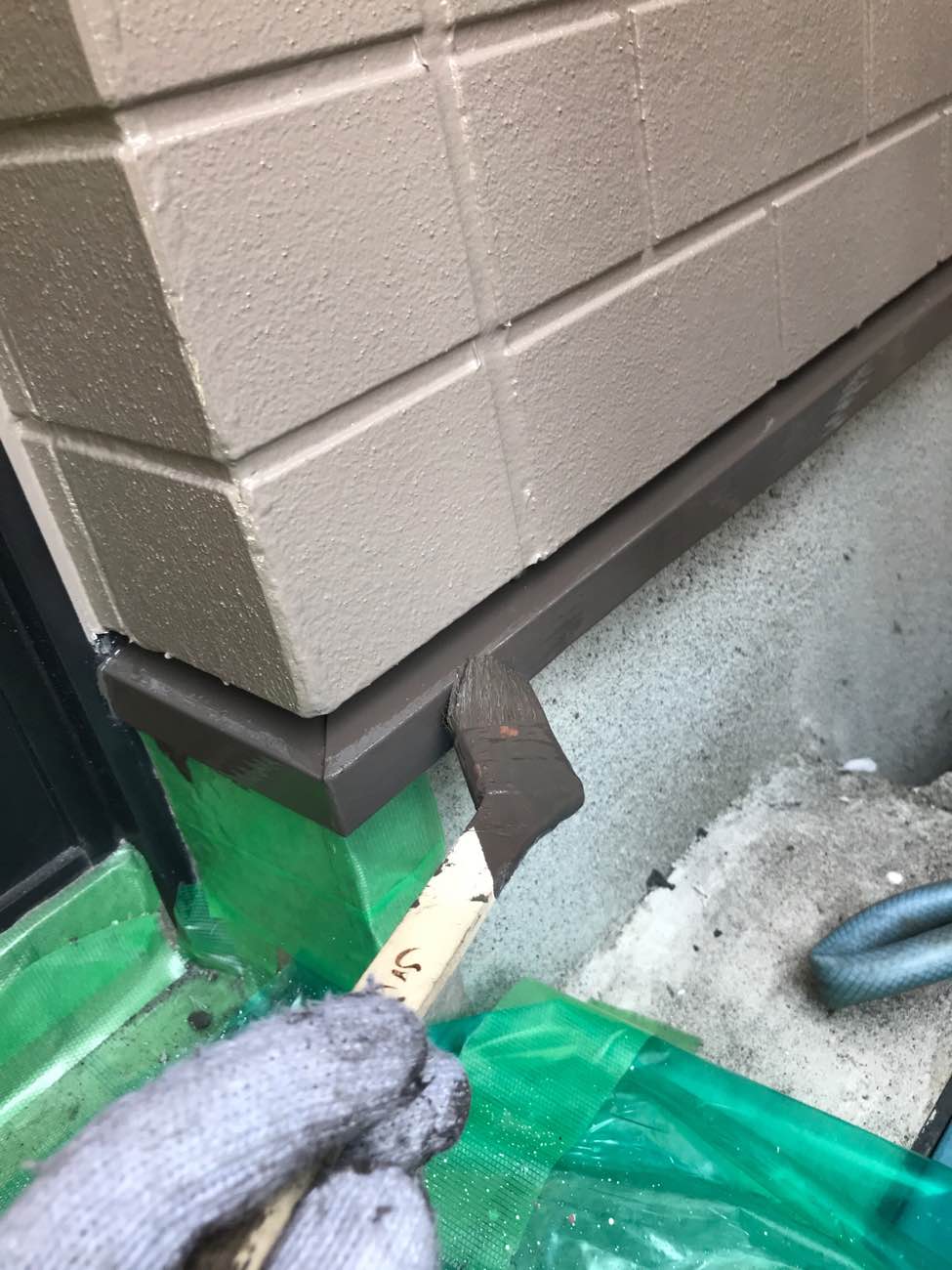 水切りの上塗り塗装